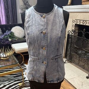 Sincerely Jules Light Blue Denim Vest